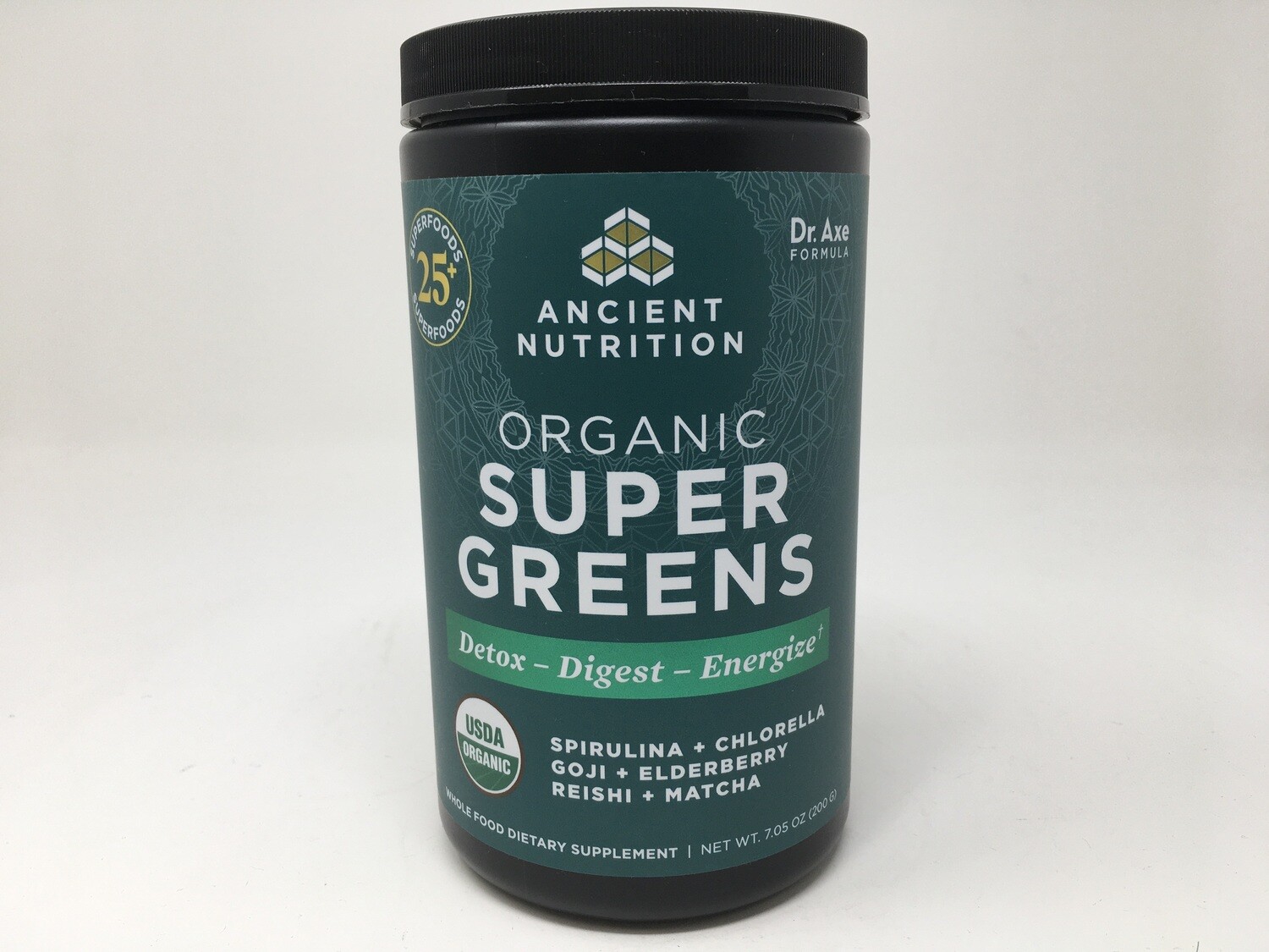 Organic Super Greens (Ancient Nutrition)  Unflavored 7.05 oz.