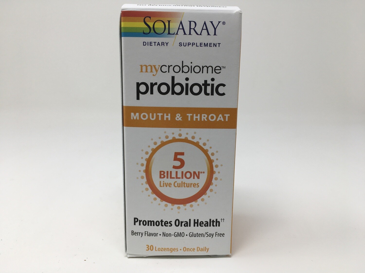 Mouth &amp; Throat Probiotic 5 Billion 30loz (Solaray)