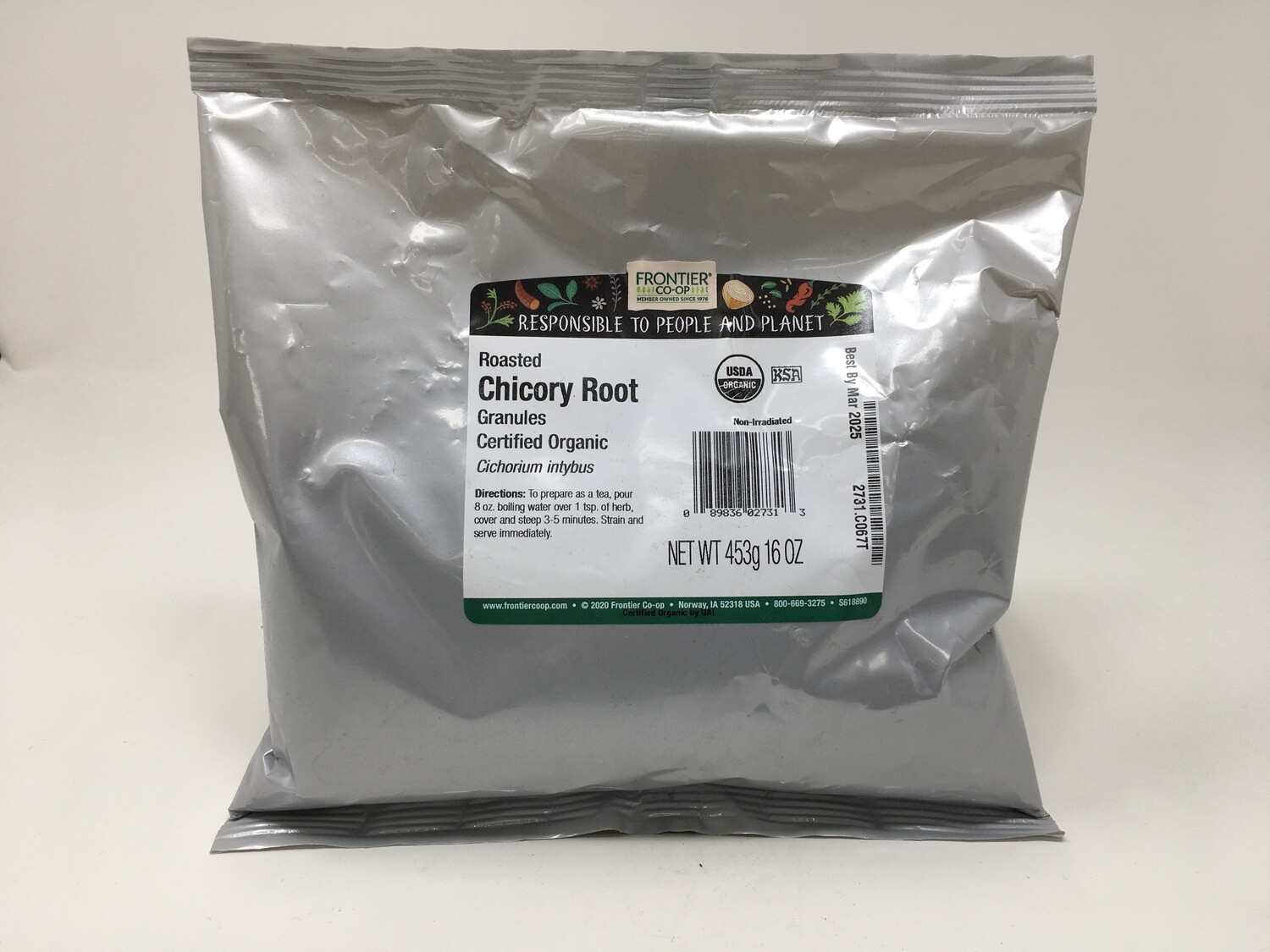 Roasted Chicory Root Granules 16oz(Frontier)