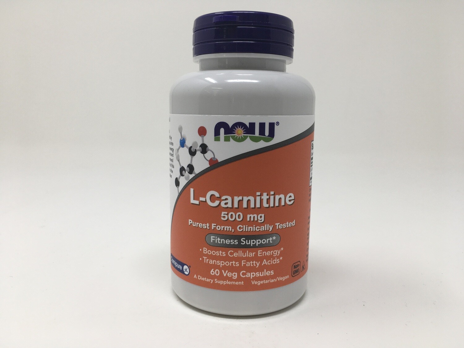 L Carnitine 500mg 60 Vcaps (Now 0072)