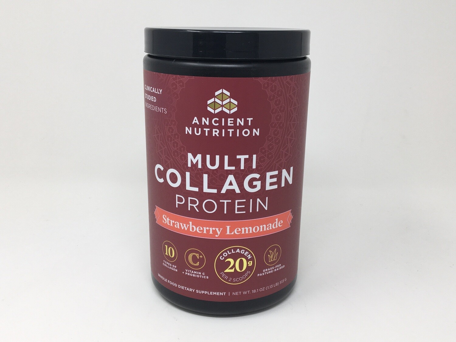 Multi Collagen Protein Strawberry Lemonade 45 servings (AncientNutrition)