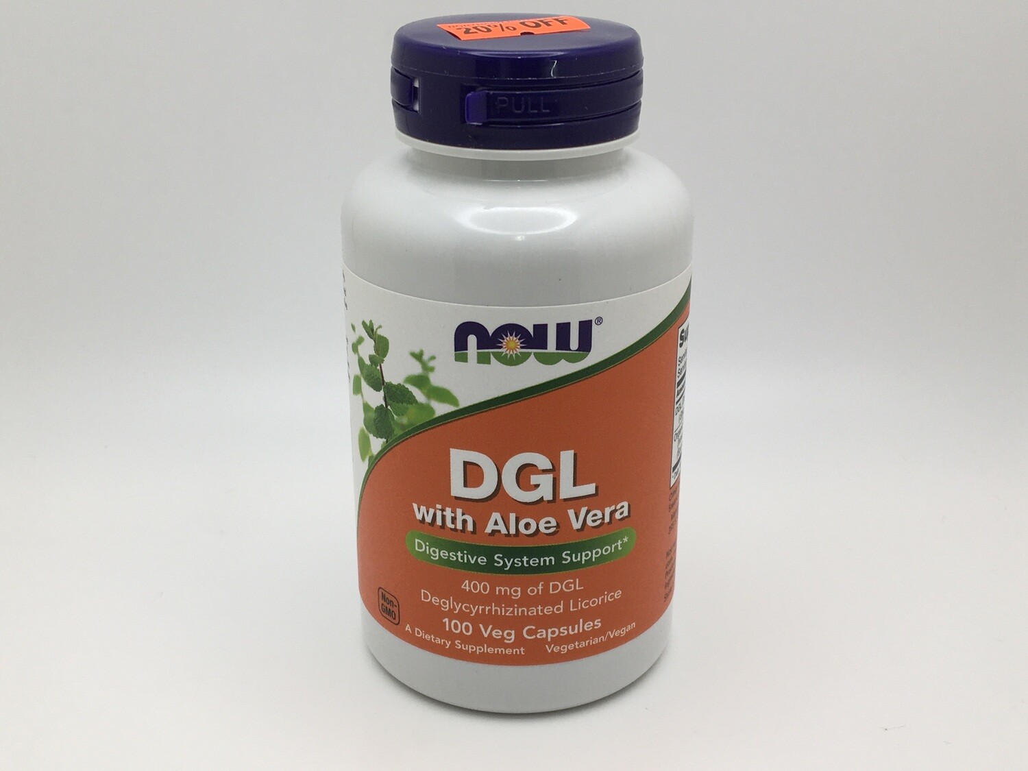 DGL w/ Aloe Vera 100 capsules(Now4654)