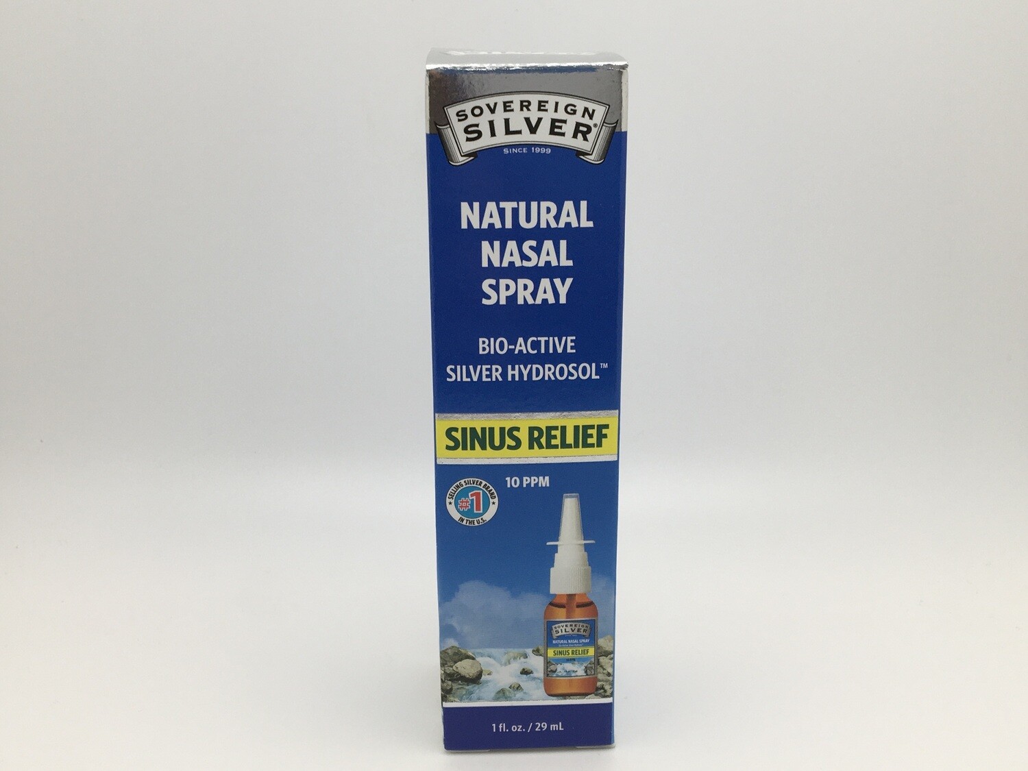 Bio Active Natural Nasal Spray Sinus Relief 1oz (Sovereign Silver)
