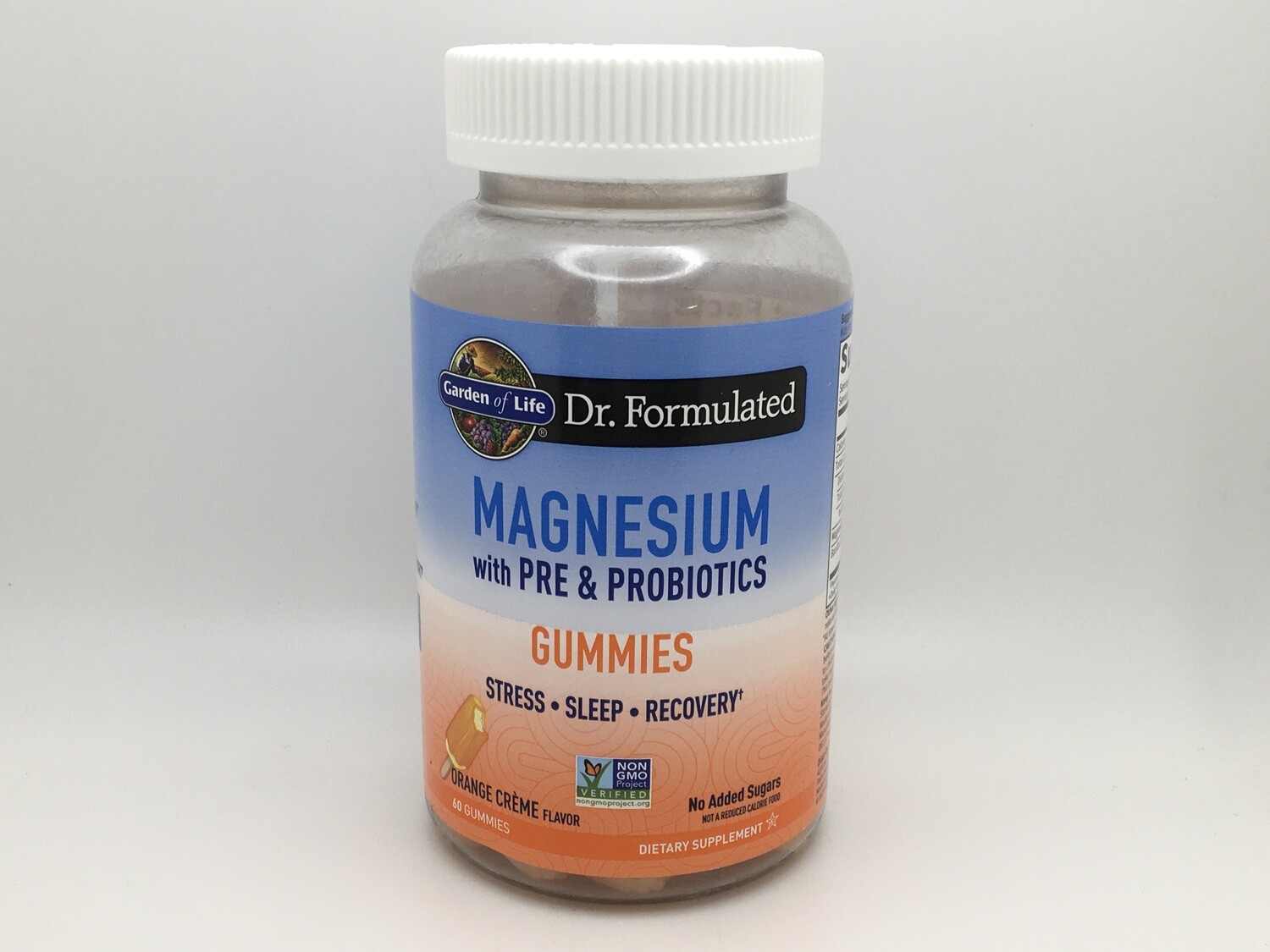 Magnesium With Pre/Probiotics  Orange/Cream 60gummy(Garden Of Life)