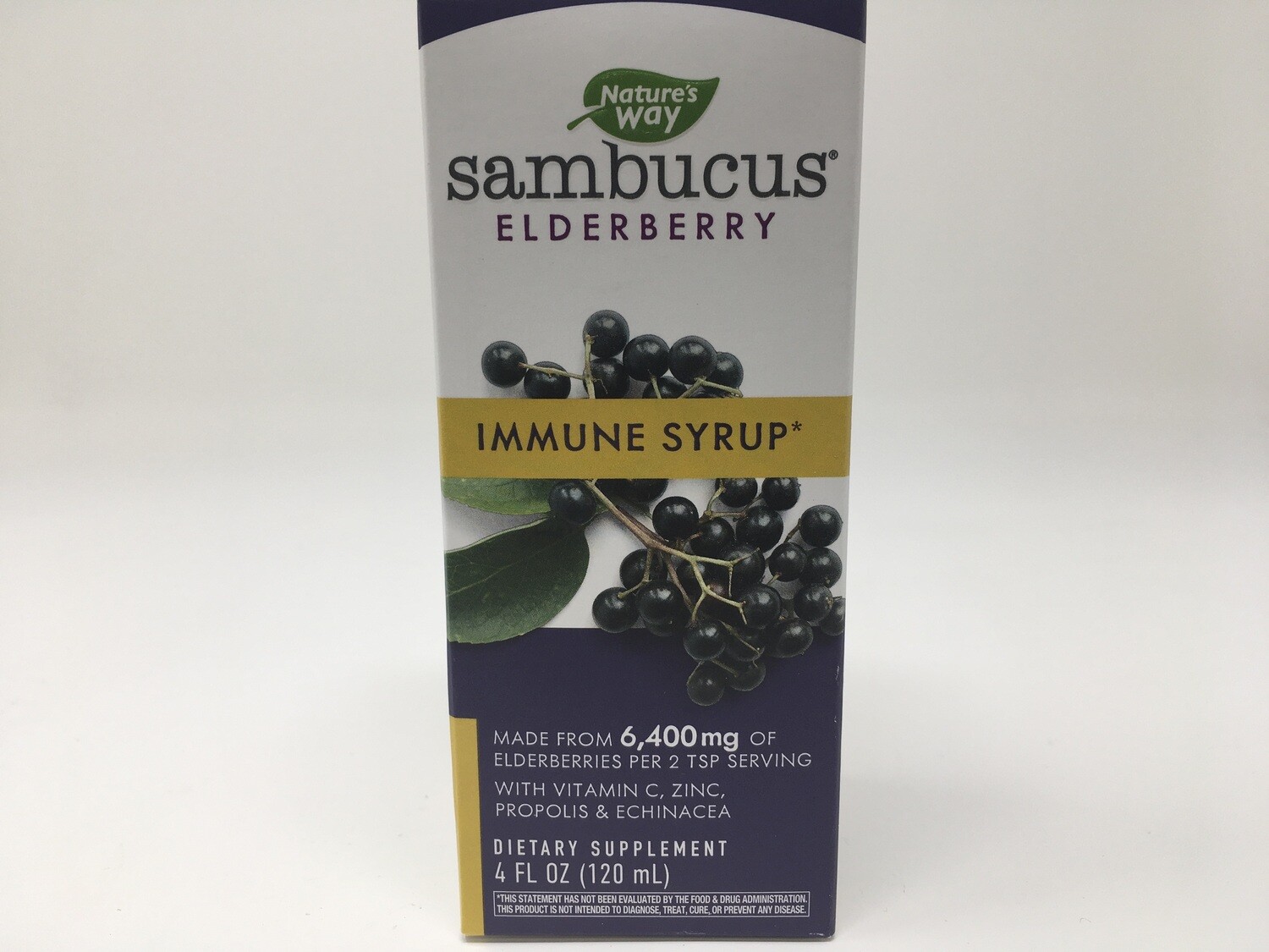 Sambucus Elderberry Immune  with Vit C, Zinc, Ech 4 oz (Nature&#39;s Way)
