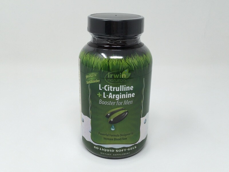 L Citrulline + L Arginine 60sgls (Irwin Naturals)