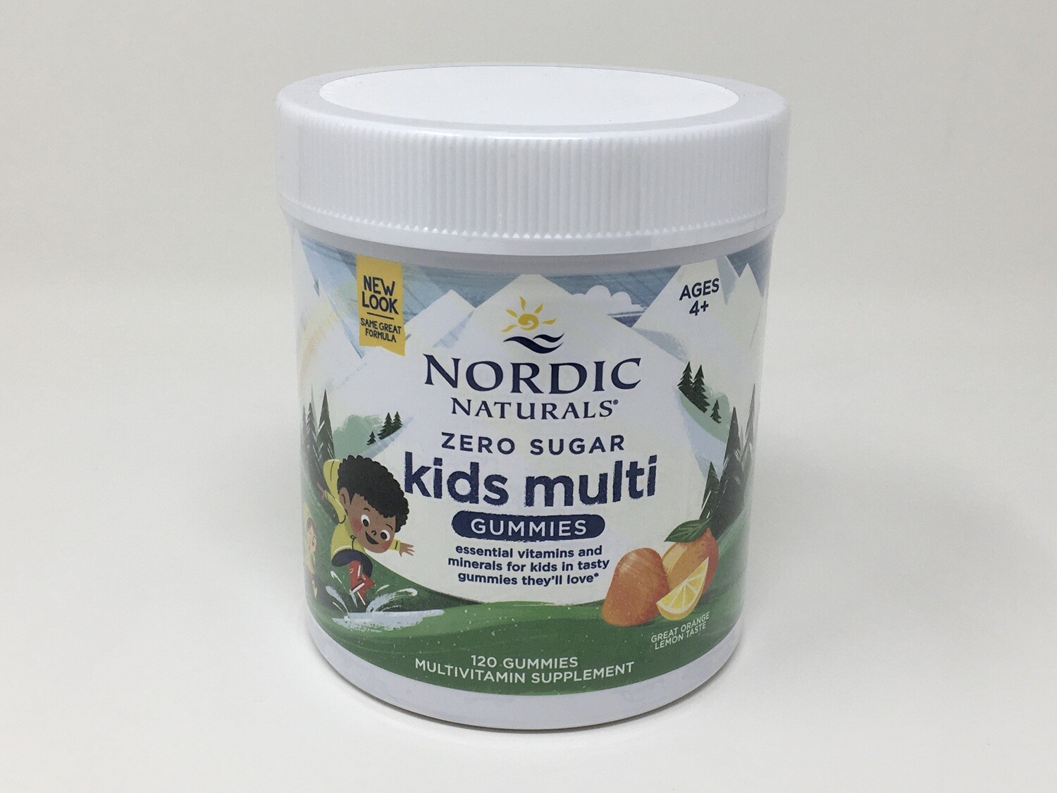 Kids Multi Gummys 120ct Orange/Lemon Zero Sugar(Nordic Naturals)