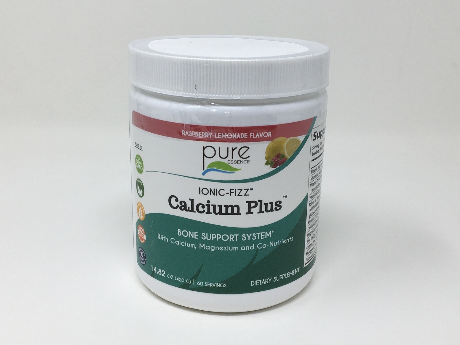 Calcium Plus Ionic Fizz Raspberry Lemonade 60 servings (Pure Essence)