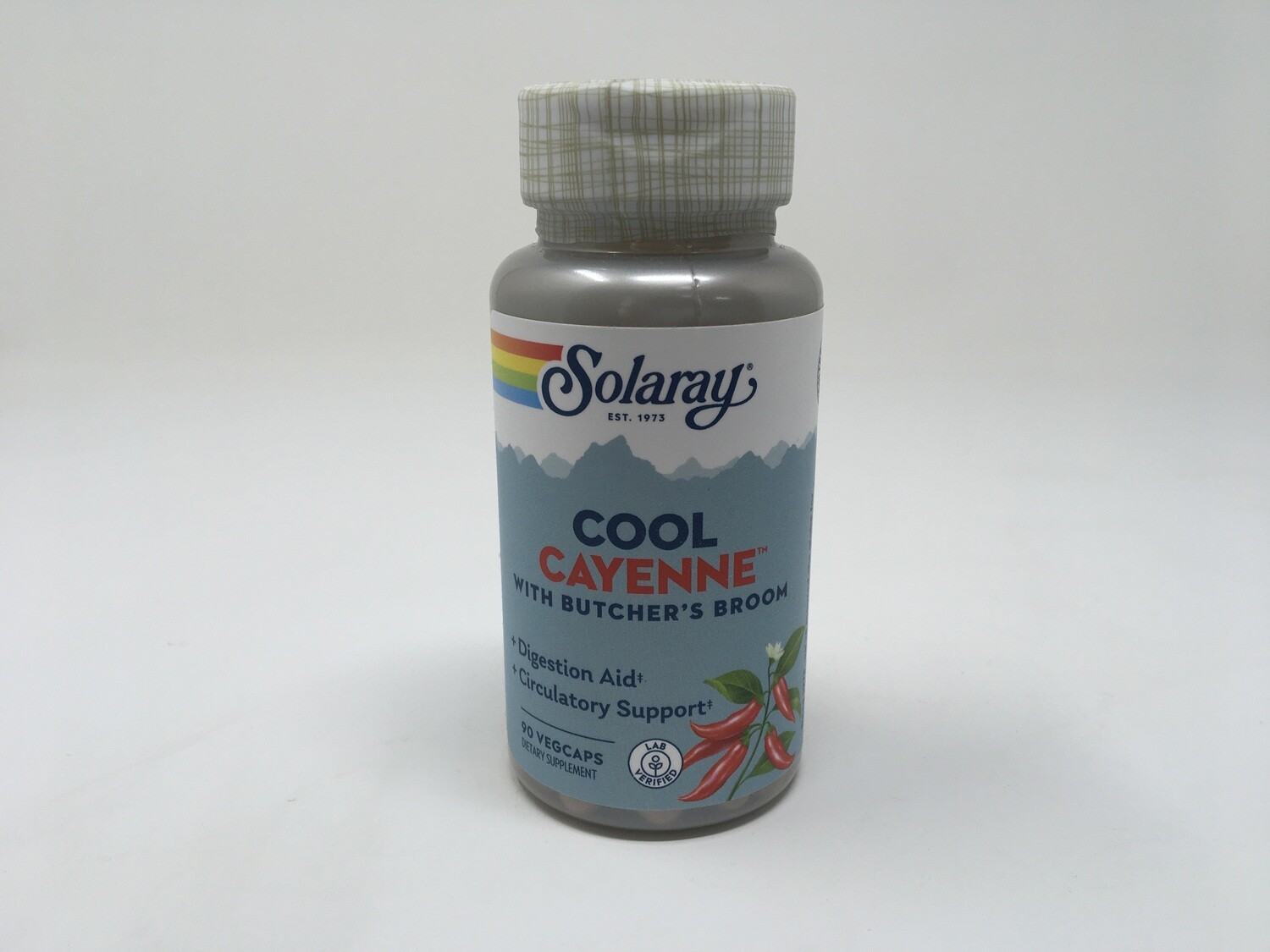 Cool Cayenne with Butchers Broom 90caps(Solaray)