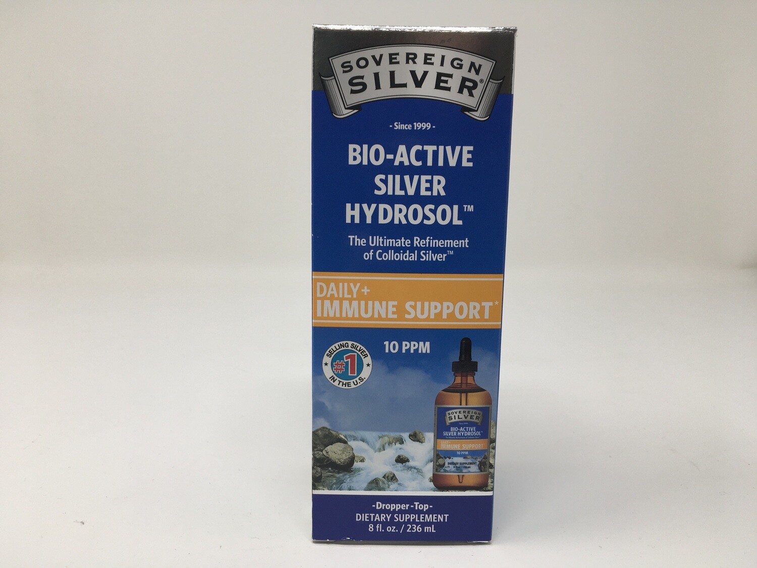 Bio Active Sovereign Silver 8oz Dropper Top (Soverign Silver)