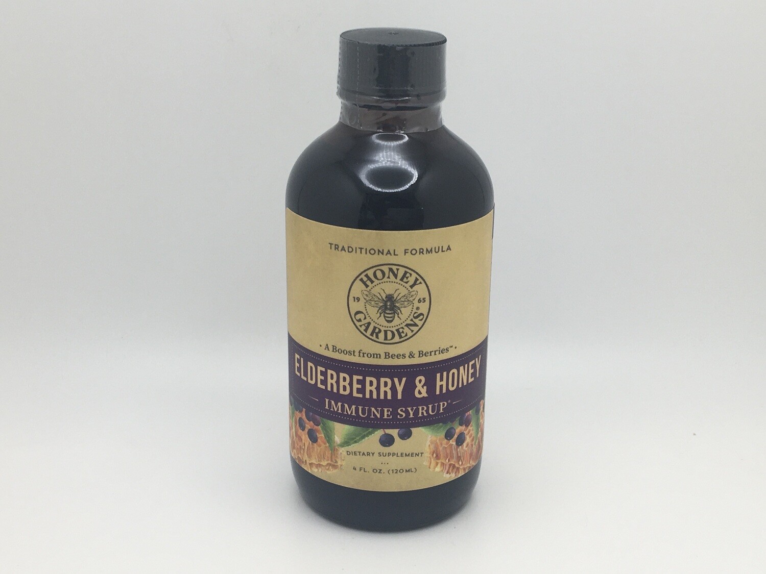 Elderberry&amp;Honey Immune Syrup 4oz(Honey Gardens)