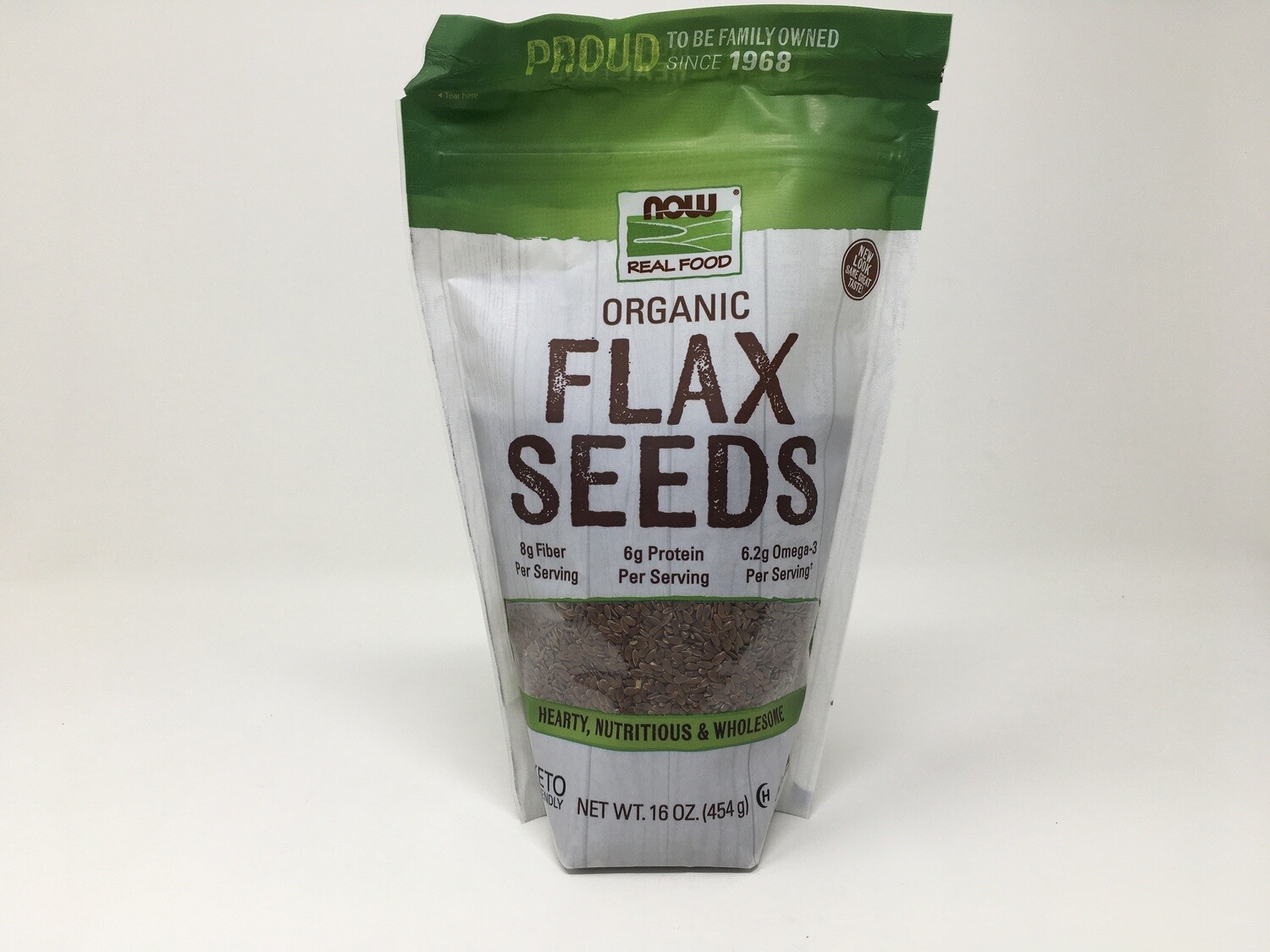 Organic Flax Seeds (Now6260) 16oz