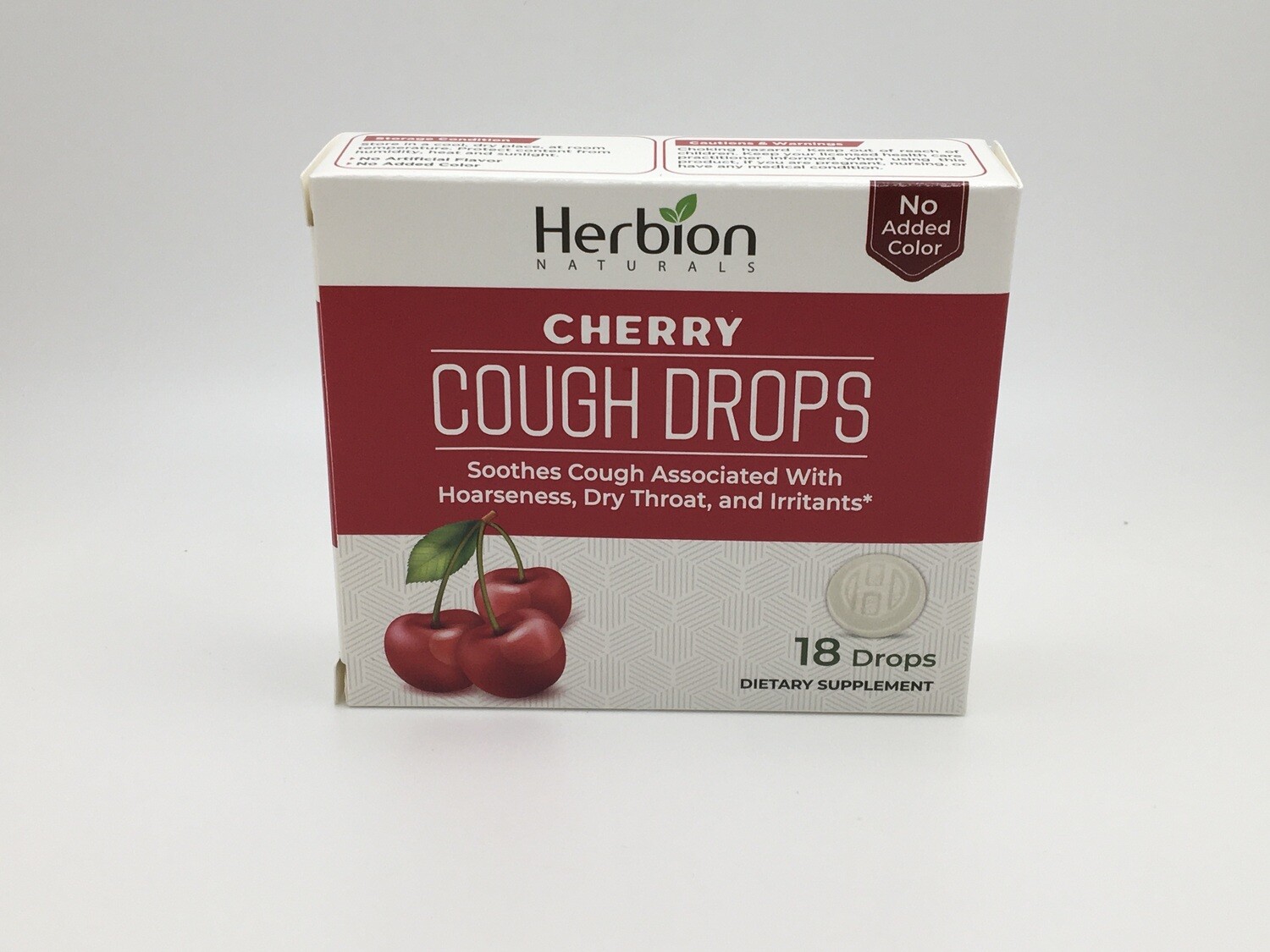 Cherry Cough Drops 18ct(Herbion)