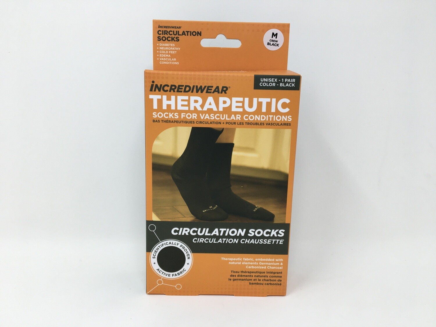 Incrediwear Circulation Socks Crew Black Medium