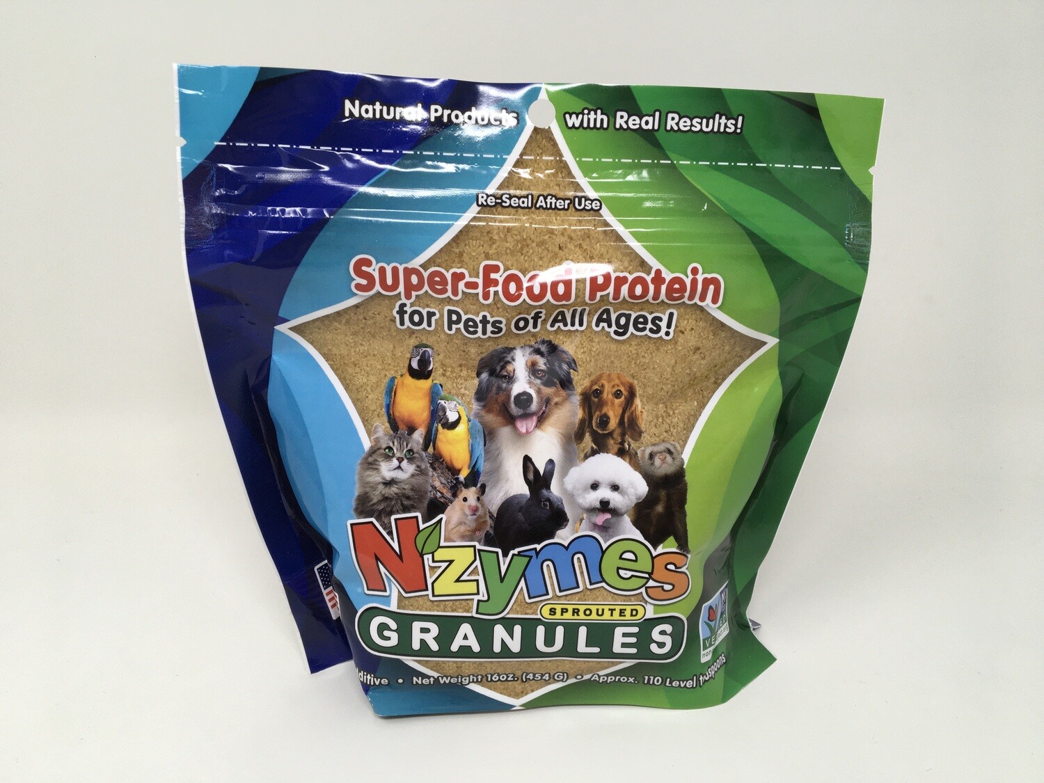 Super-Food Protein Sprouted Granules for Pets (1lbs.) Nzymes