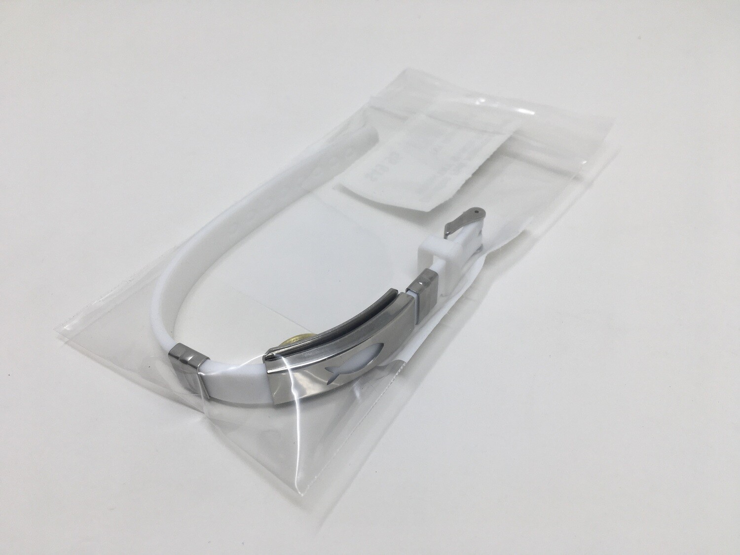 Christian Fish Neoprene Band White(TNY Miracle Band)
