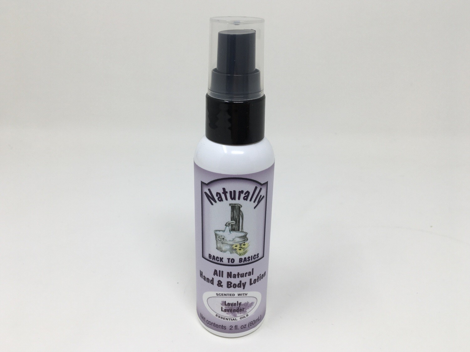 Naturally Back To Basics Hand &amp; Body Lotion (Miller&#39;s Natural Products) lovely lavender 2 oz