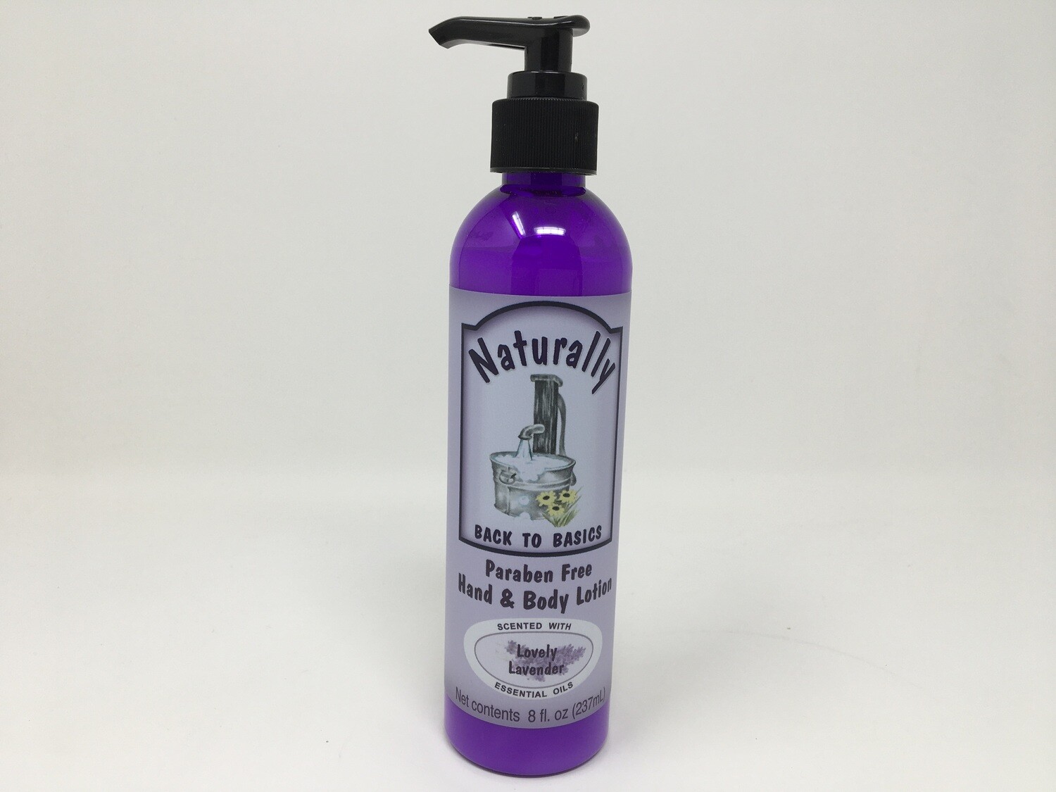 Naturally Back To Basics Hand &amp; Body Lotion  Lovely Lavender 8 oz