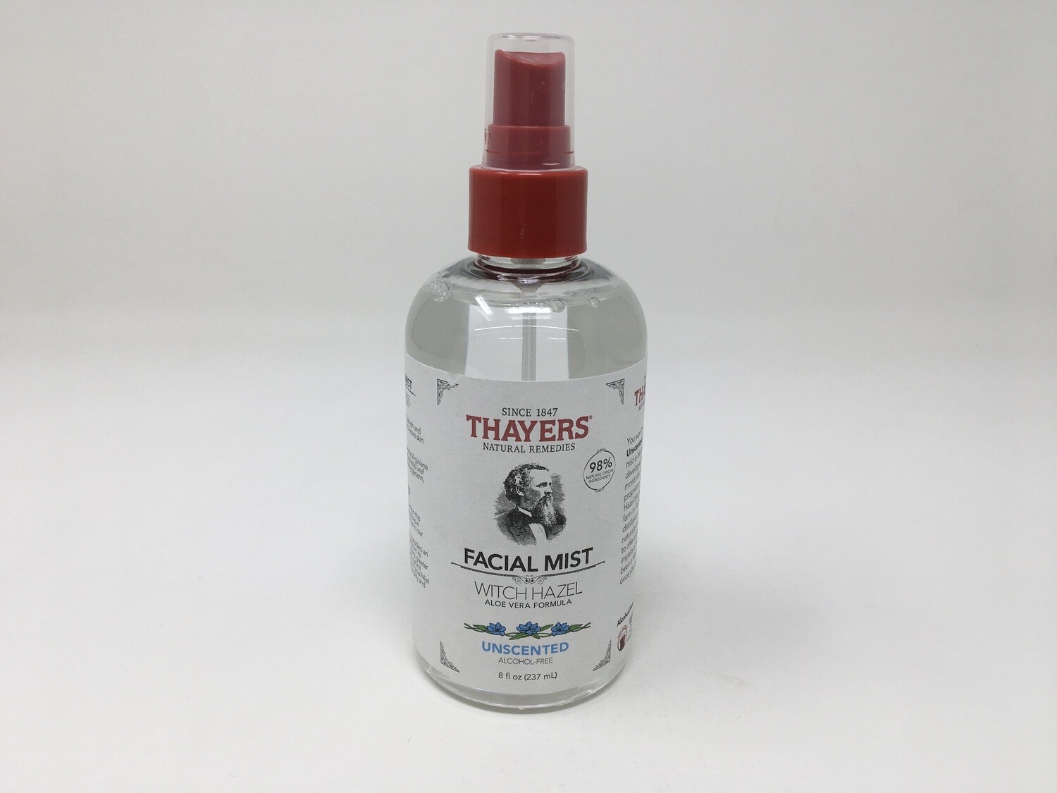 Facial Mist Witch Hazel (W/Aloe Vera)Unscented  8 oz. (Thayers)