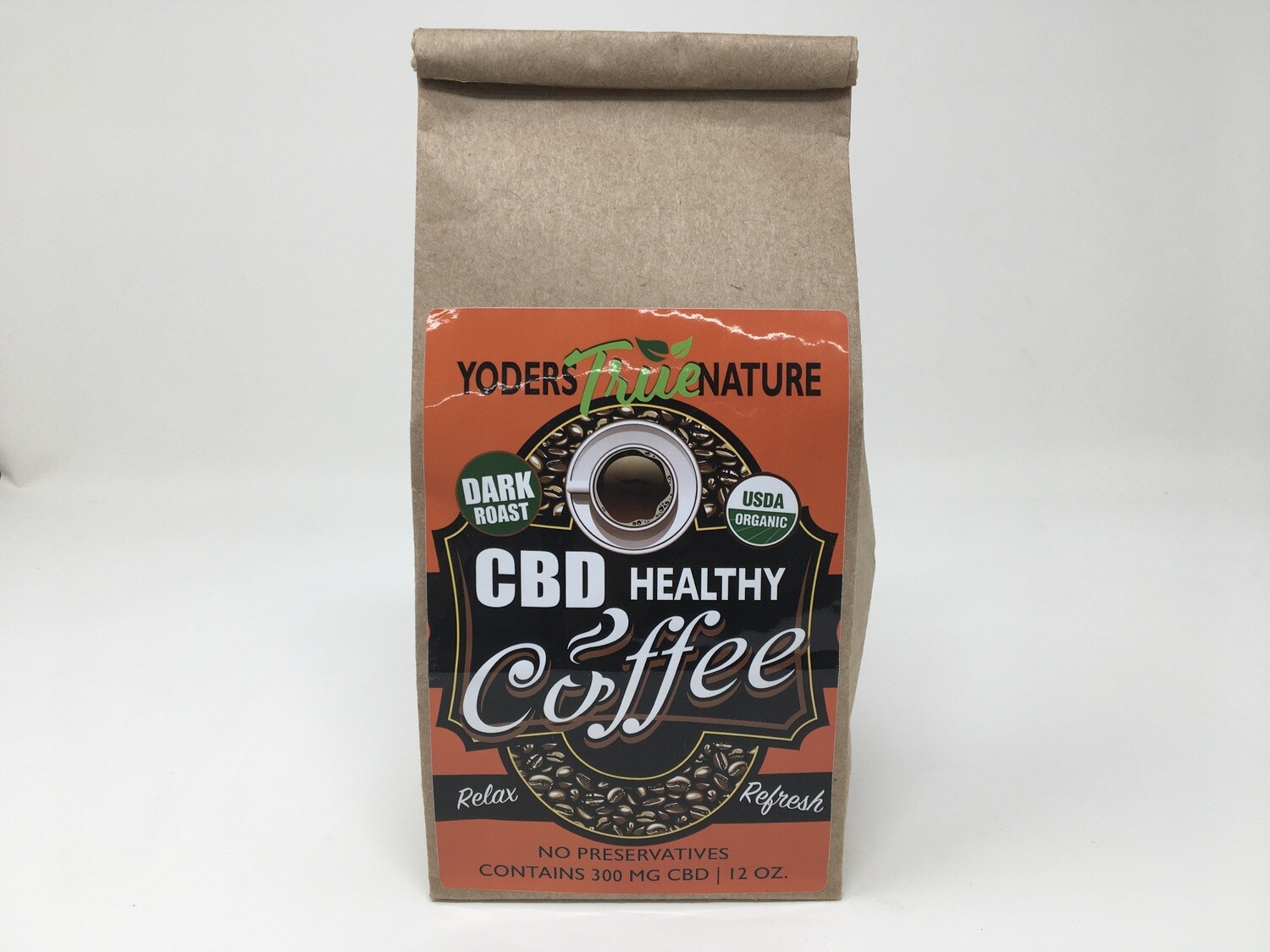 CBD Healthy Coffee Dark Roast 12oz(Yoders True Nature)