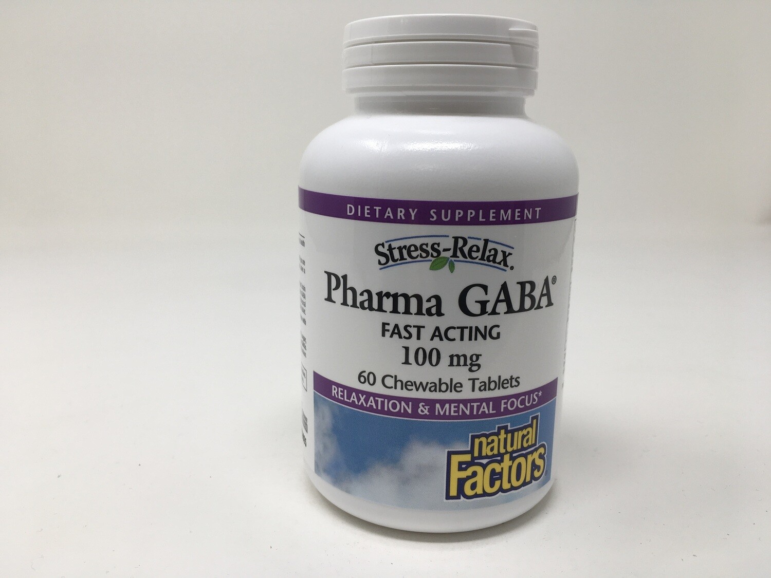 Pharma GABA 100 mg  60 chewable tabs(Natural Factors)