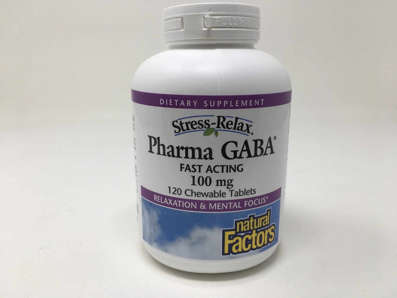 Pharma GABA 100 mg  120 chewable tabs(Natural Factors)