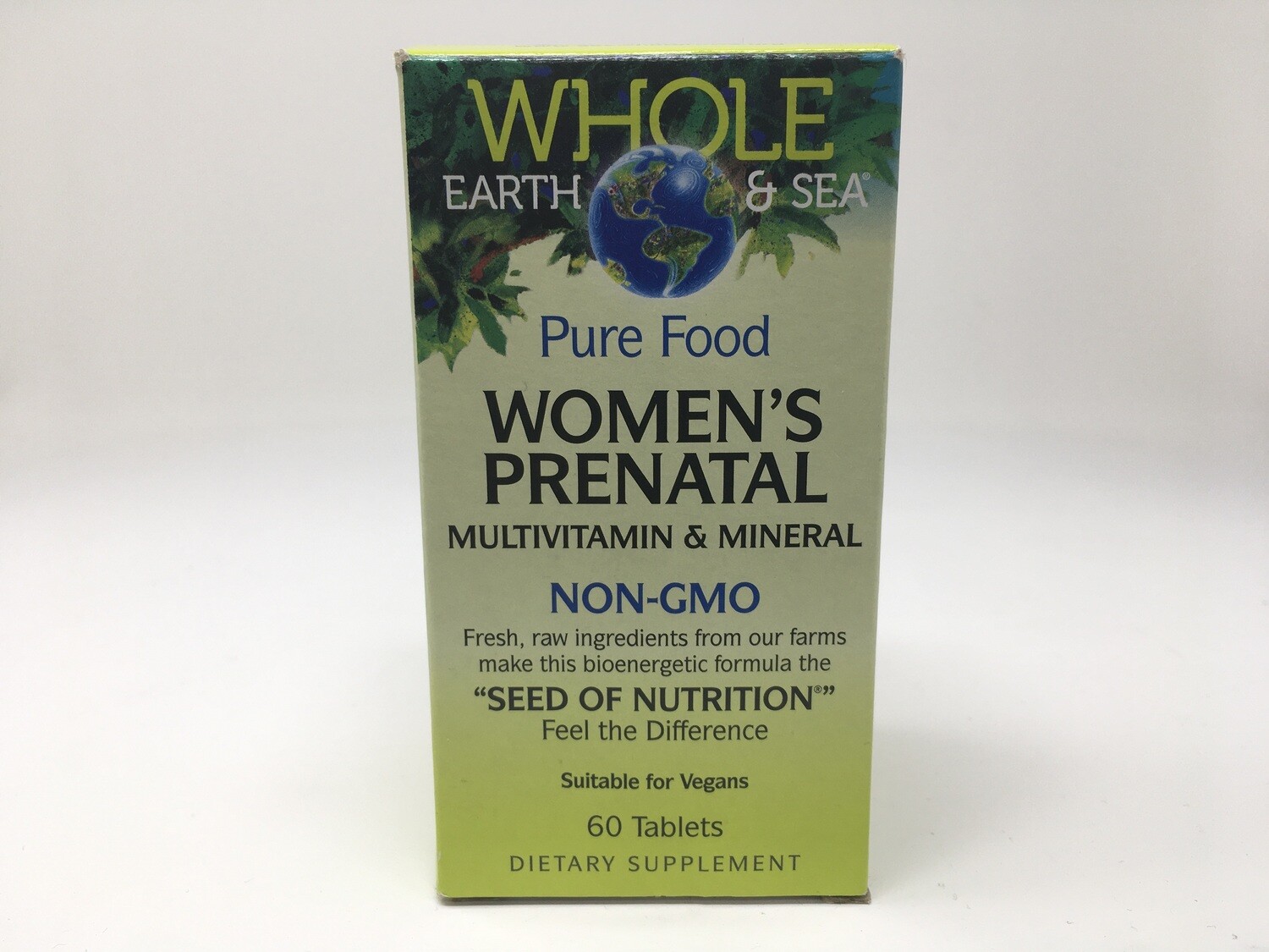 Pure Food Womens Prenatal Multi &amp; Mineral 60tab(Whole Earth &amp; Sea)