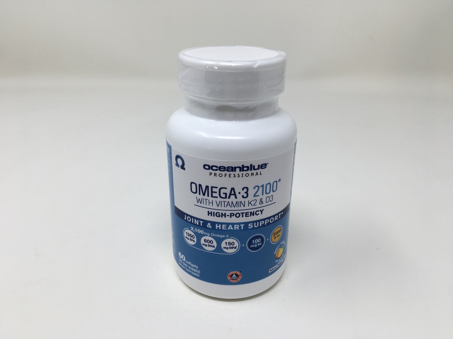 Omega-3 2100 with Vitamin K2&D3 60sg(Ocean Blue)