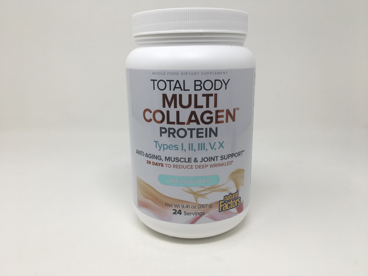 Total Body Collagen Protein I,II,III,V,X 9.41oz Unflavored(Natural Factors)