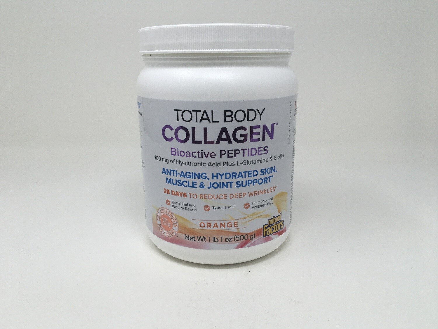 Total Body Collagen Bioactive Peptides/Orange 1LB oz(Natural Factors)