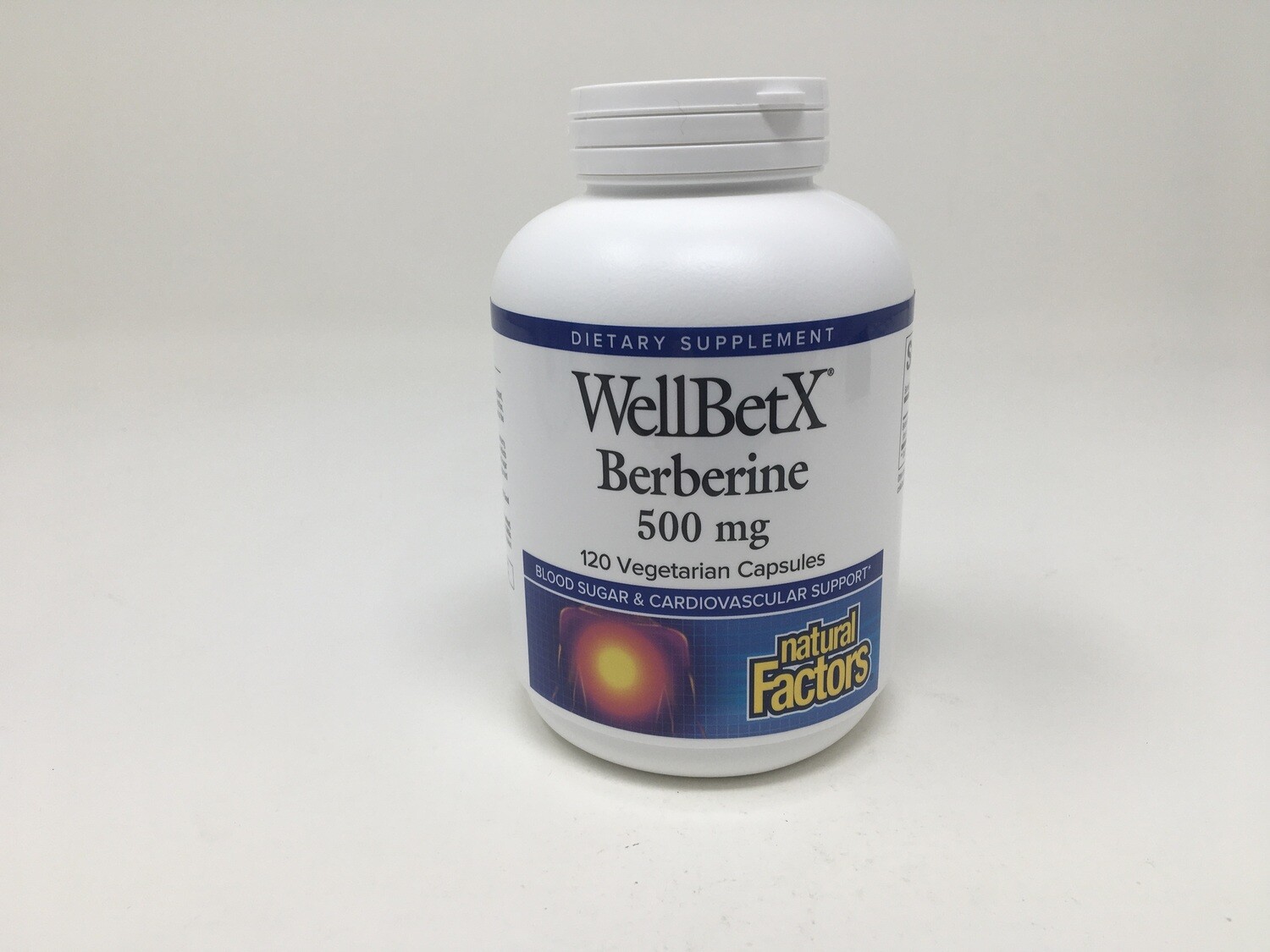 WellBetX Berberine 500mg 120Vcaps(Natural Factors)