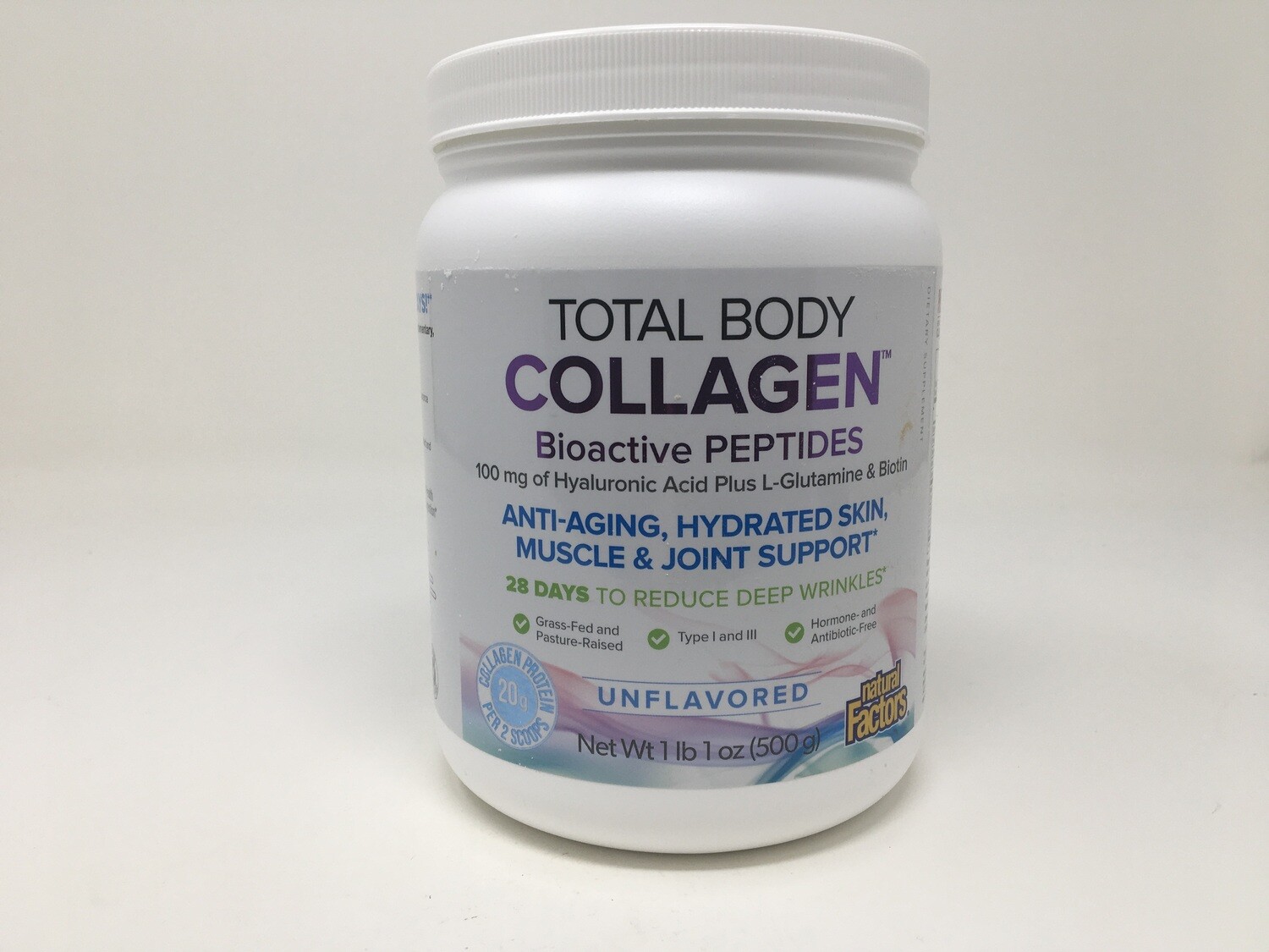 Total Body Collagen Bioactive Peptides 1LB 1ozUnflavored(Natural Factors)