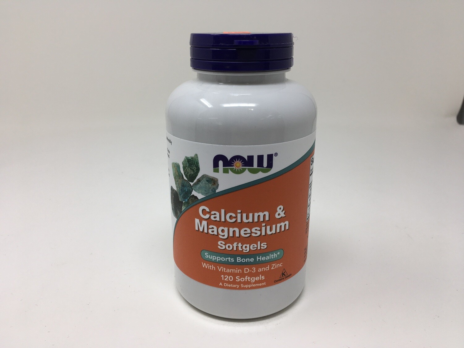 Calcium &amp; Magnesium w/ Vit D And Zinc 120 softgels (Now1251)