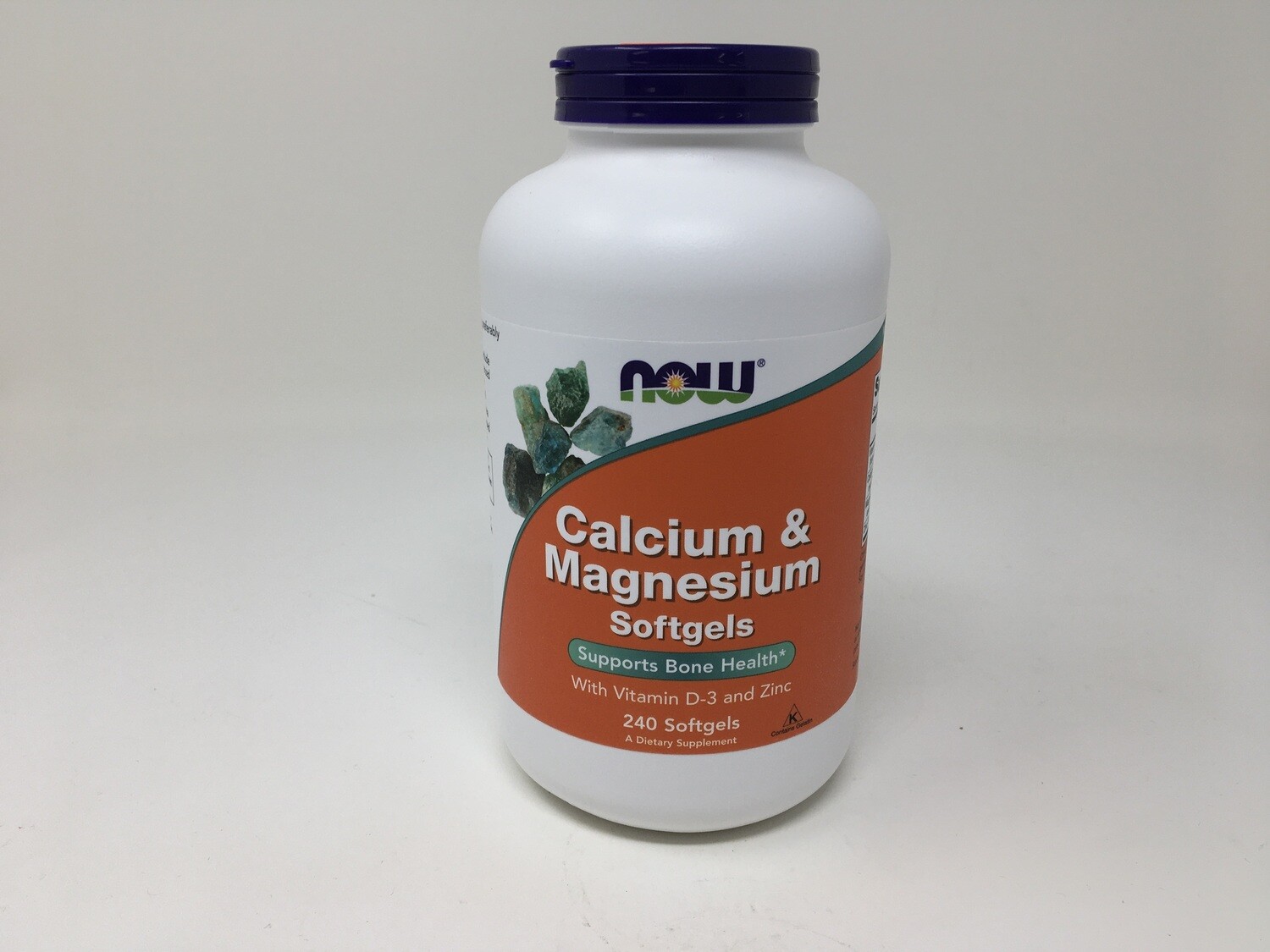 Calcium &amp; Magnesium w/ Vit D And Zinc 240 softgels (Now1252)