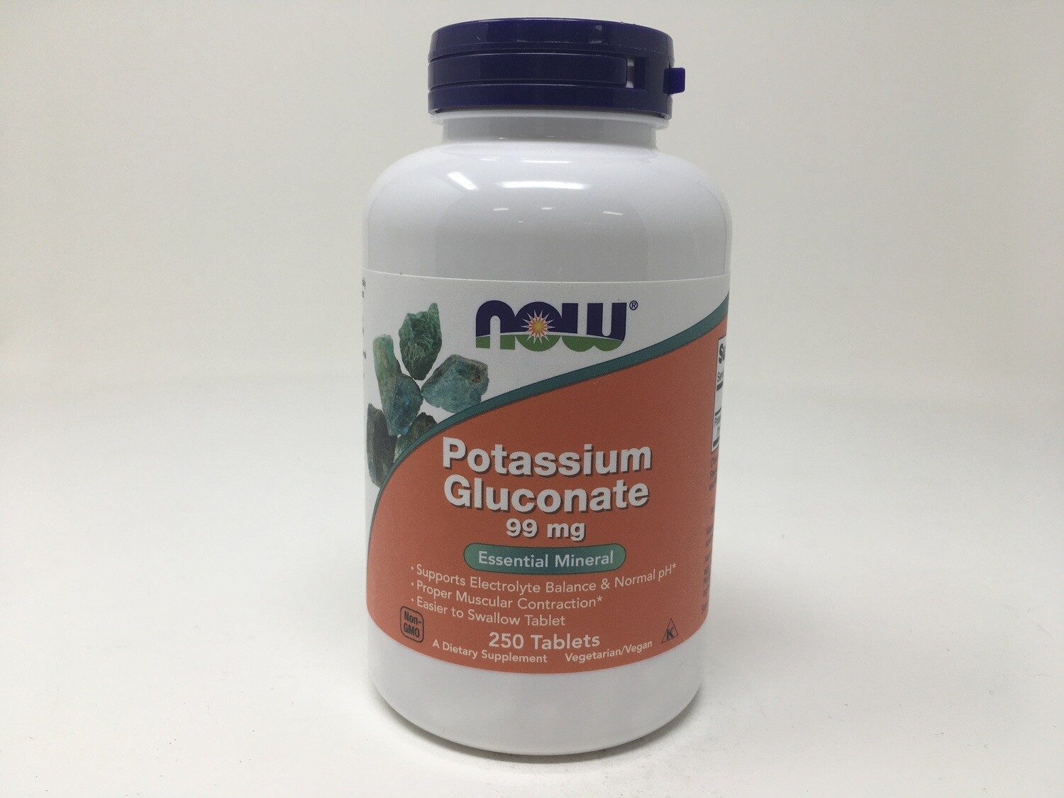 Potassium Gluconate 99mg  250 Tablets (Now1462)