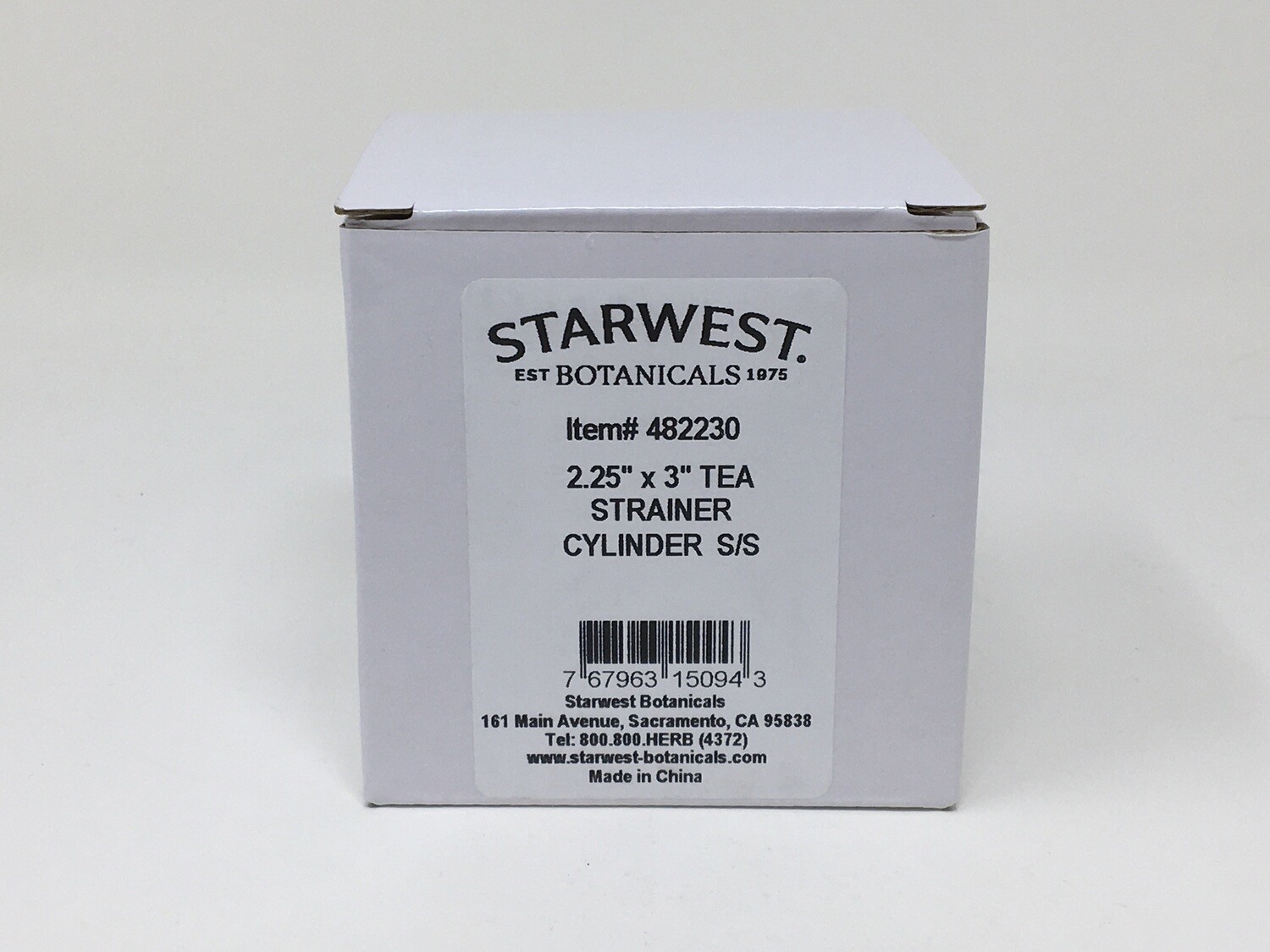 Strainer Cylinder 2.25&quot;x3&quot; Tea(Starwest)