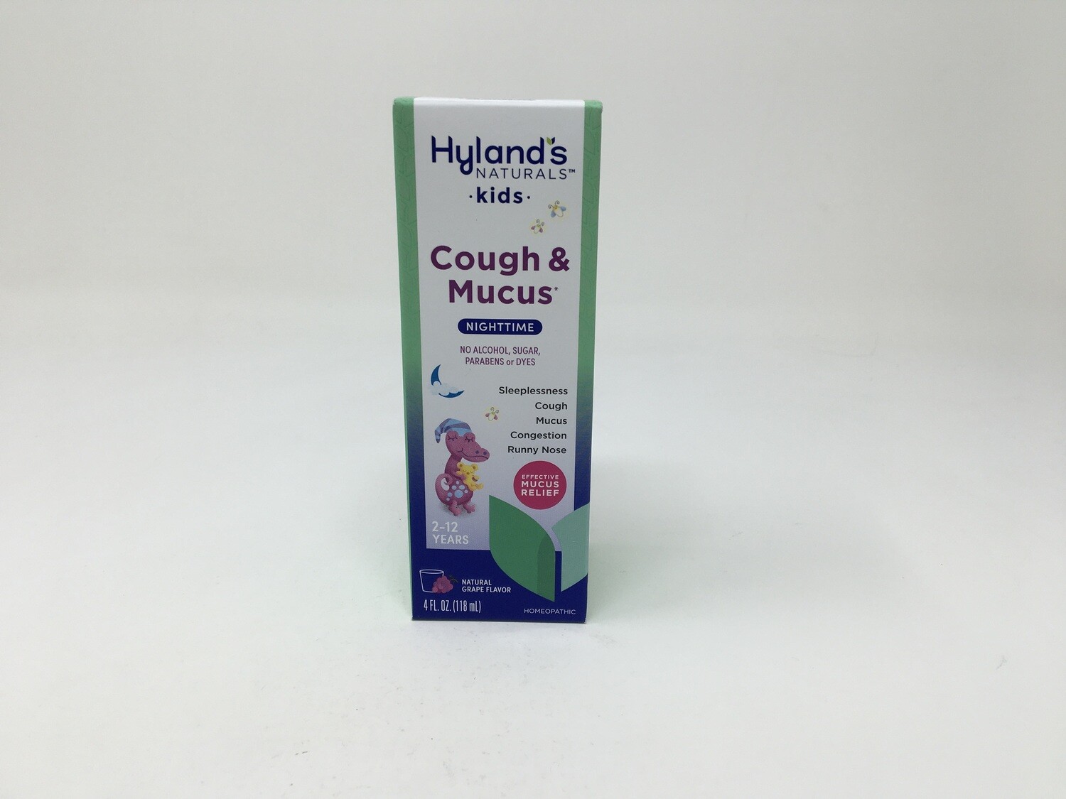 Cough &amp; Mucus Kids/Nightime Grape Flavor 4oz(Hylands)