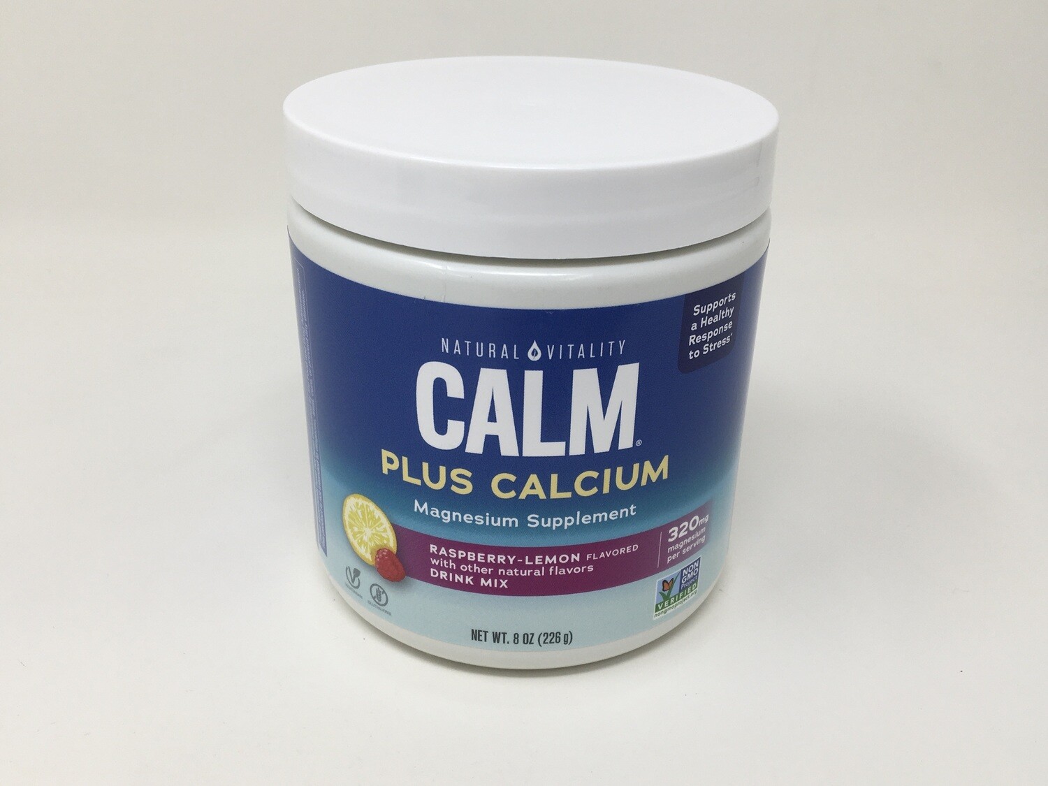 Calm Plus Calcium  8oz(Rasp/Lemon)(Natural Vitality)