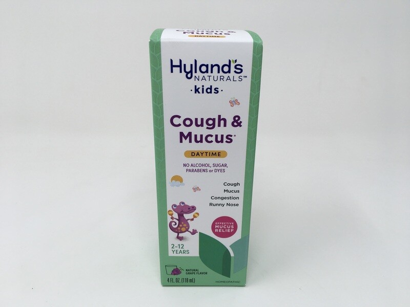 Cough &amp; Mucus Kids/ Daytime Grape Flavor 4oz(Hyland)