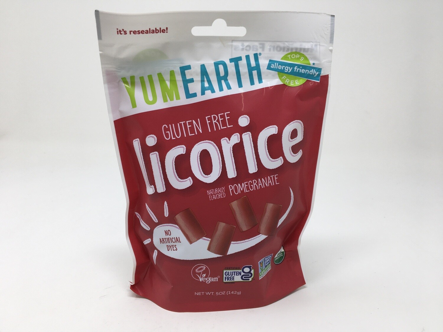 Gluten Free Licorice 5oz Pomegrante (Yum Earth)