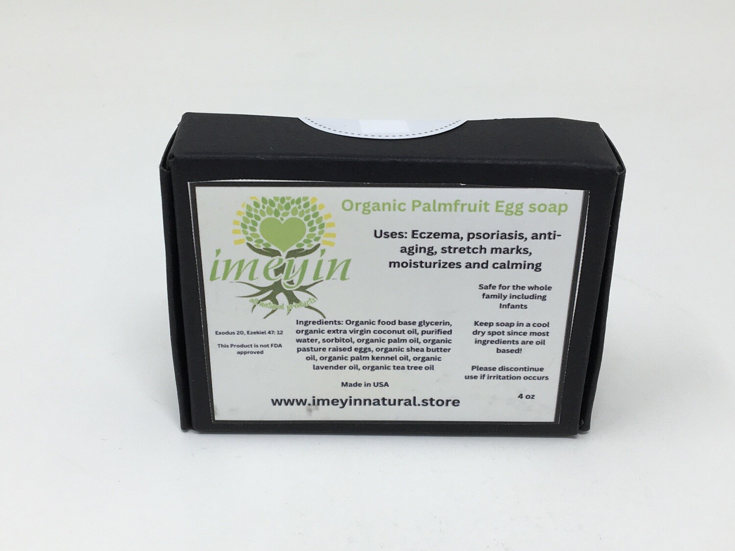 Organic Palmfruit Egg Soap 4oz(Imeyin)Discontinued