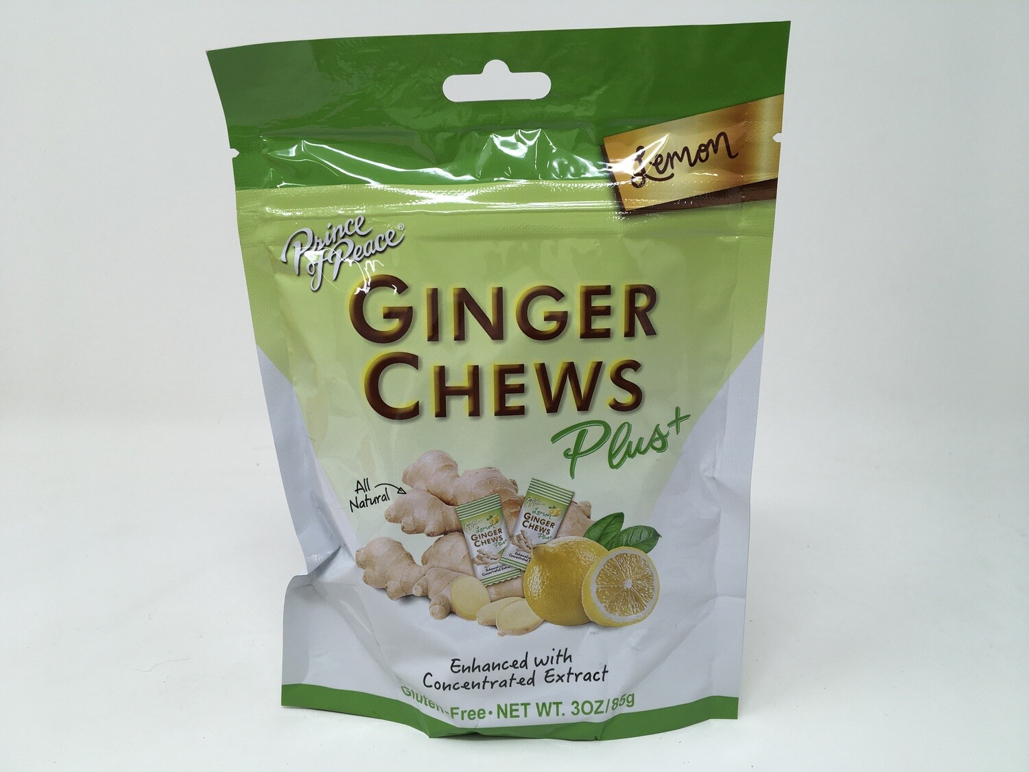 Ginger Chews Plus+ 3oz/Lemon