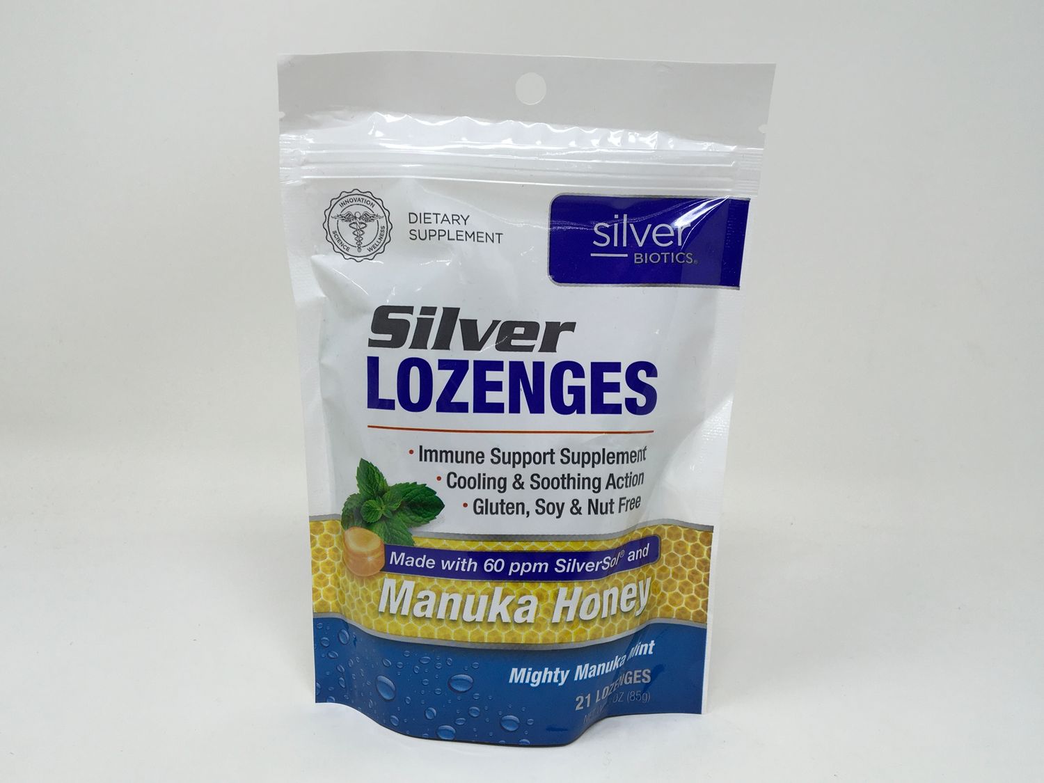 Silver Lozenges/Manuka Honey 21ct(Silver Biotics)