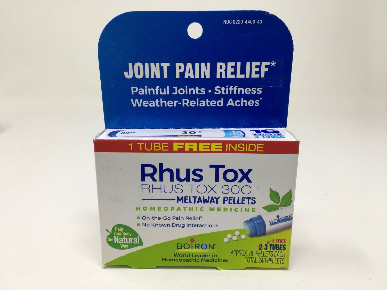 Rhus Tox 30C - 3tubes - 240 pellets (Boiron)