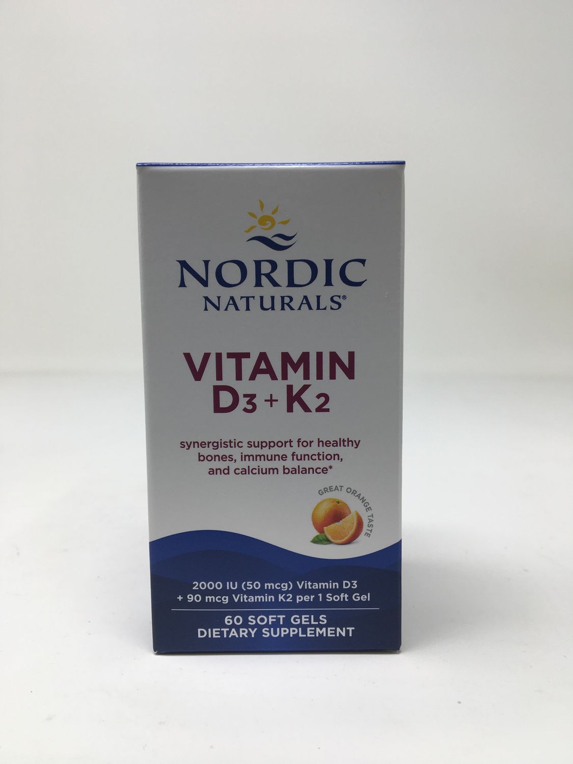 Vitamin D3+K2 60sg(Nordic Natural)