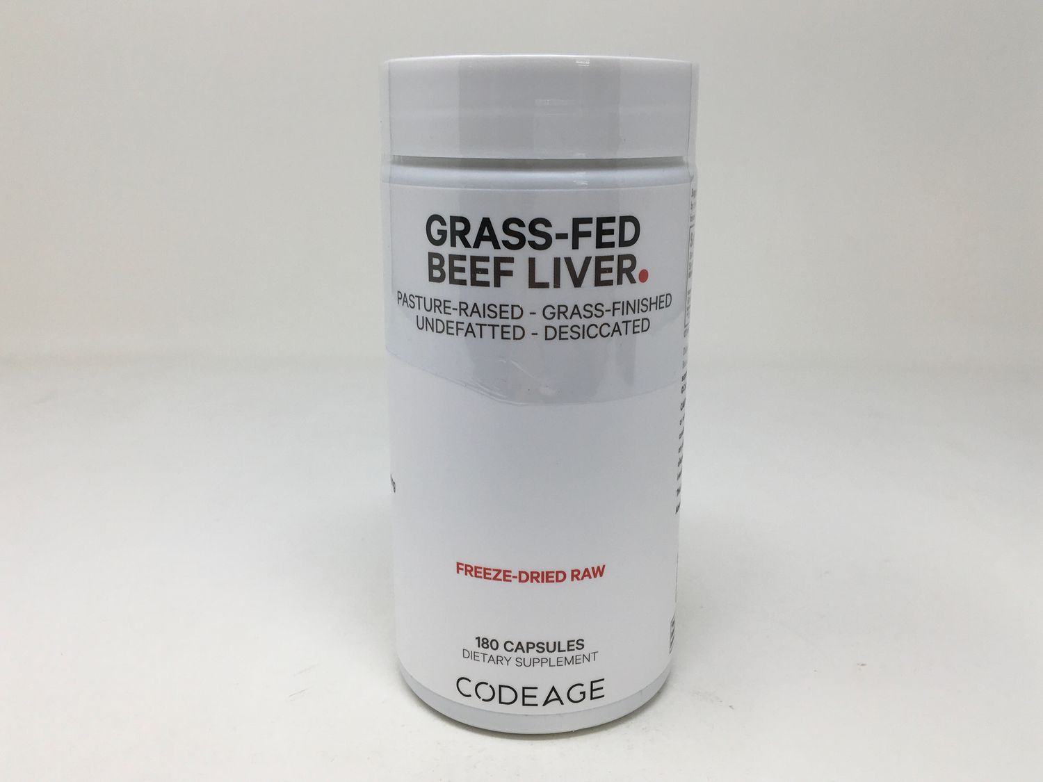 Grass Fed Beef Liver 180cap (Codeage)