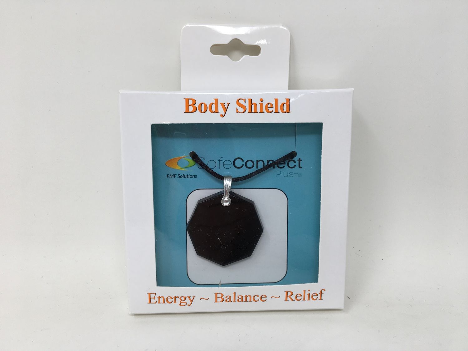 Body Shield/Octagon Black Necklace(Safe Connect)