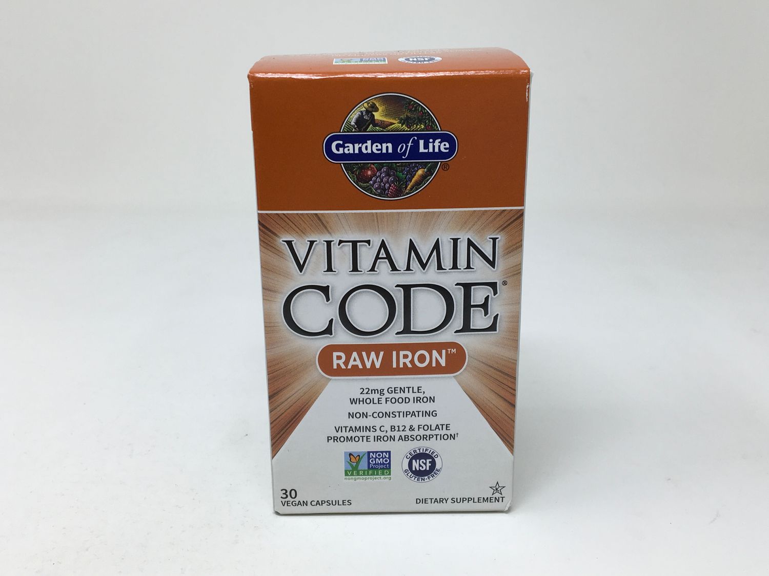 Vitamin Code Raw Iron 30 Caps (Garden of Life)