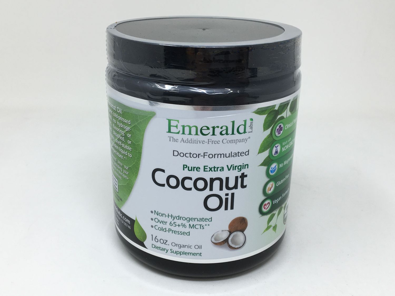 Coconut Oil  Extra Virgin organic 16oz(Emerald)