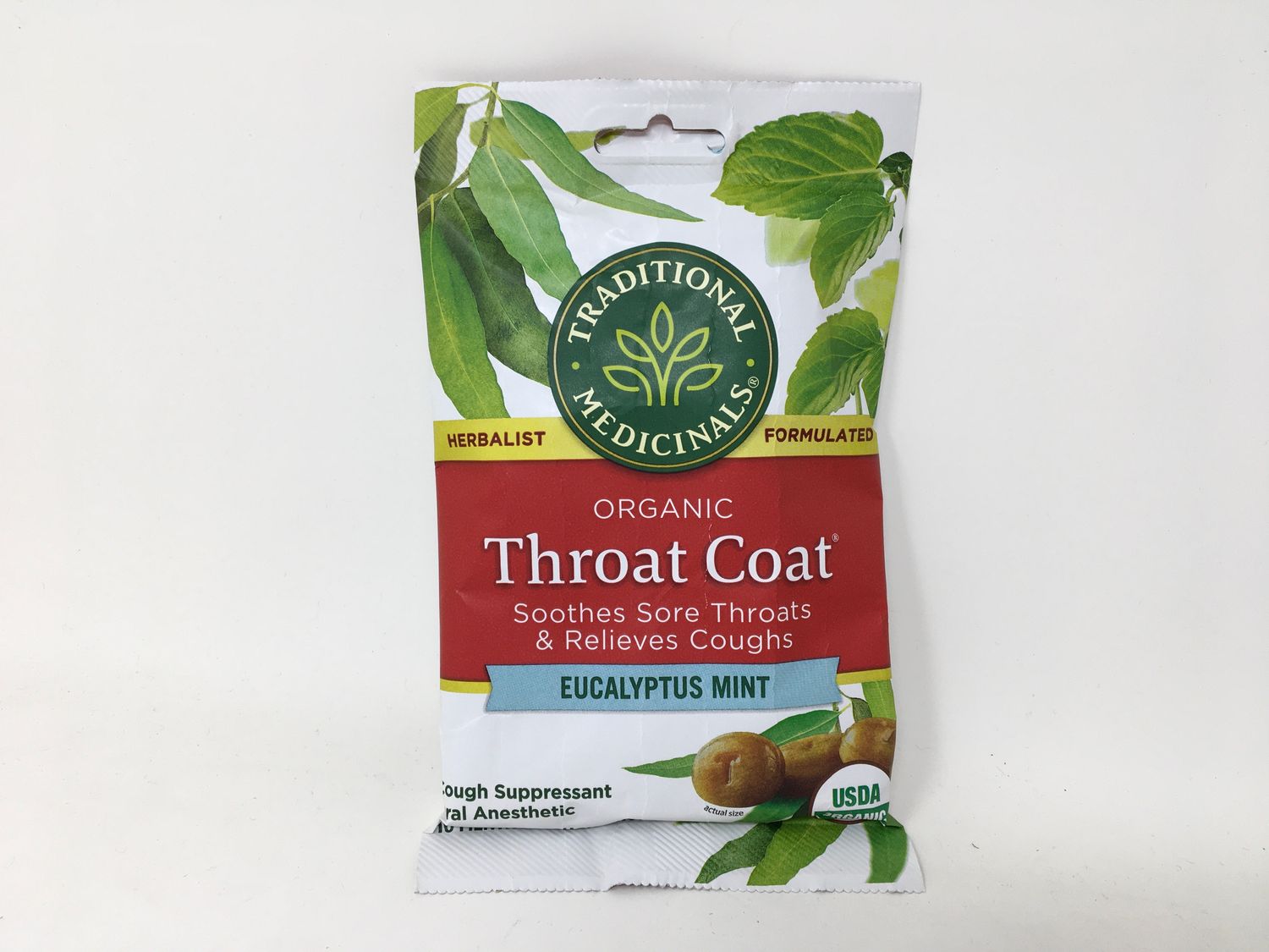 Throat Coat Lozenges - Eucalyptus Mint (Traditional Medicinals)